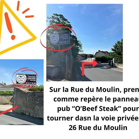 דירה Moulin#3 - 6 Pers -calme-jardin&parking Futuroscope ז'ונה-קלה